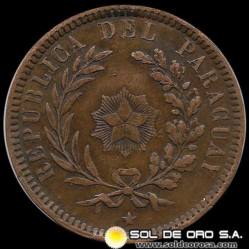 NUMIS - MONEDA DEL PARAGUAY - 2 CENTESIMOS - 1870 - MONEDA DE COBRE